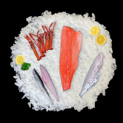 Grillkasse med fisk til 4-6 personer